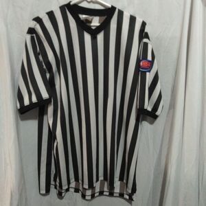 Referee Basketball Shirt * Size Xl  OFFICIAL +POS * V-neck Isha Official